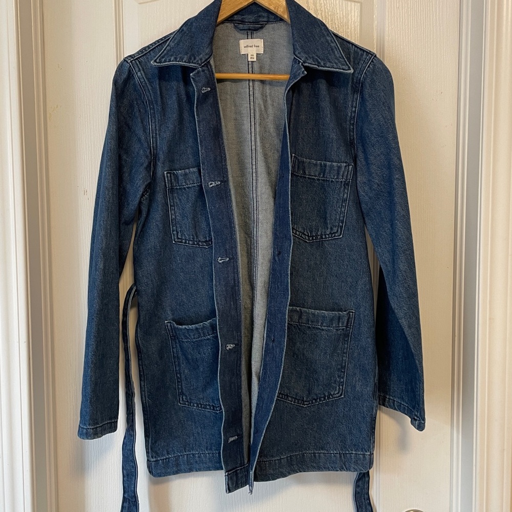 Aritzia Wilfred Free Port Cotton Belted Jacket - Picture 3 of 8